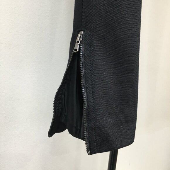 TRINA TURK Black Mixed Fabric Zip Ankle Dress Pant - Picture 9 of 12